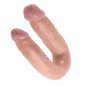 Podwójne dildo King Cock 13,9 cm o kształcie litery U – zdjęcie 2