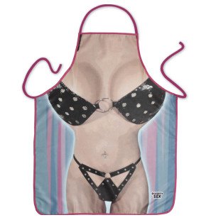 Diablo Picante damski fartuszek z nadrukiem bikini dla dorosłych – zdjęcie 1