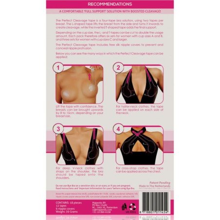 BYE BRA Push-up-Tape mit Brustwarzenabdeckungen 3M – Bild 2