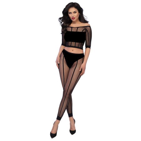 CHILIROSE zwarte lingerieset met top en legging S/M – foto 1