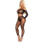 Schwarzes Dessous-Set mit Strass von Leg Avenue – Bild 2