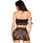 Leg Avenue schwarzes Spitzen-Top mit Minirock, Dessous-Set, Einheitsgröße – Bild 3 Leg Avenue schwarzes Spitzen-Top mit Minirock, Dessous-Set, Einheitsgröße – Bild 3
