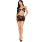 Leg Avenue schwarzes Spitzen-Top mit Minirock, Dessous-Set, Einheitsgröße – Bild 4 Leg Avenue schwarzes Spitzen-Top mit Minirock, Dessous-Set, Einheitsgröße – Bild 4