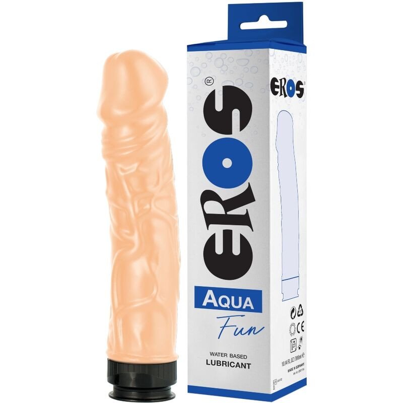 Eros Aqua Fun realistische dildo met 300 ml glijmiddel op waterbasis – foto 1