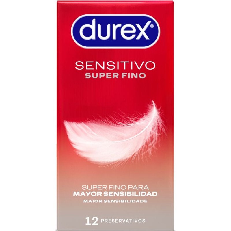 Durex Extra Thin Sensitive Condoms 52 mm, 12 pack – image 1