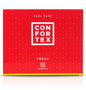 CONFORTEX Erdbeerkondome aus Latex – Packung mit 144 Stück – Bild 2