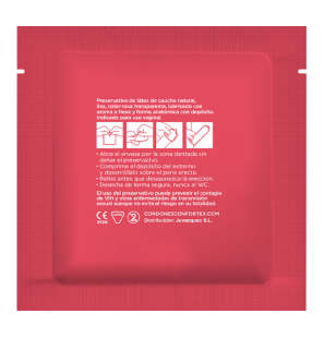 CONFORTEX Erdbeerkondome aus Latex – Packung mit 144 Stück – Bild 4