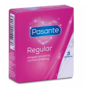 PASANTE Regular condoms 190 mm – 3 pieces – image 1