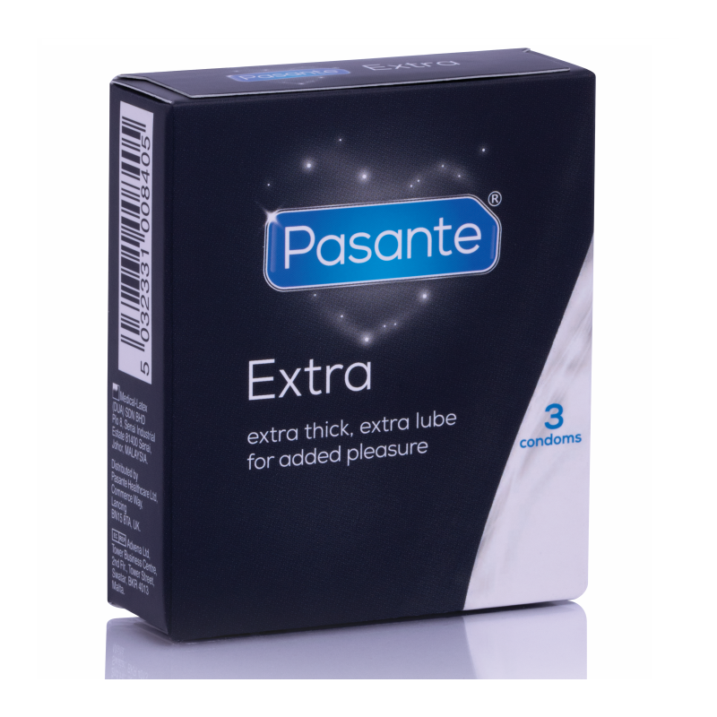 PASANTE Extra Thick Condoms – 3 Pack – image 1 PASANTE Extra Thick Condoms – 3 Pack – image 1