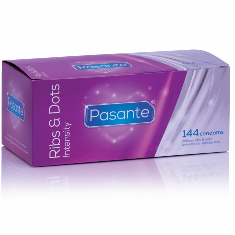 Préservatifs PASANTE à picots et nervures, 190 mm, 144 unités – photo 1