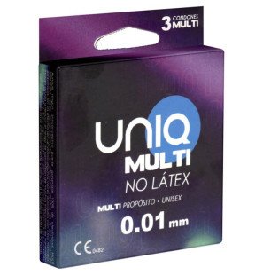 Bezlateksowe prezerwatywy UNIQ, 3 sztuki – zdjęcie 1