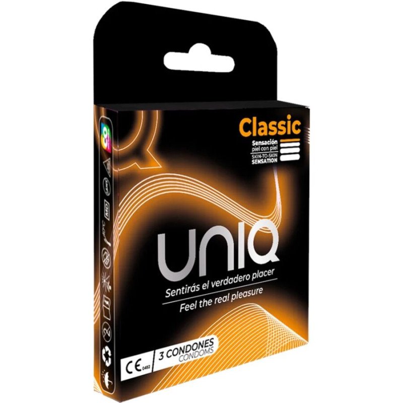 Préservatifs sans latex UNIQ pour adultes – 3 pièces – photo 1