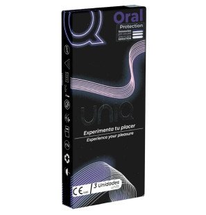 UNIQ - MONDMASKER LATEXVRIJE CONDOOMS 3 STUKS