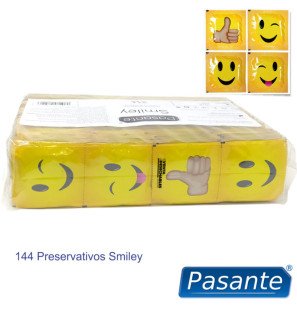 PASANTE Smiley Kondompackung 144 Stück – Bild 3