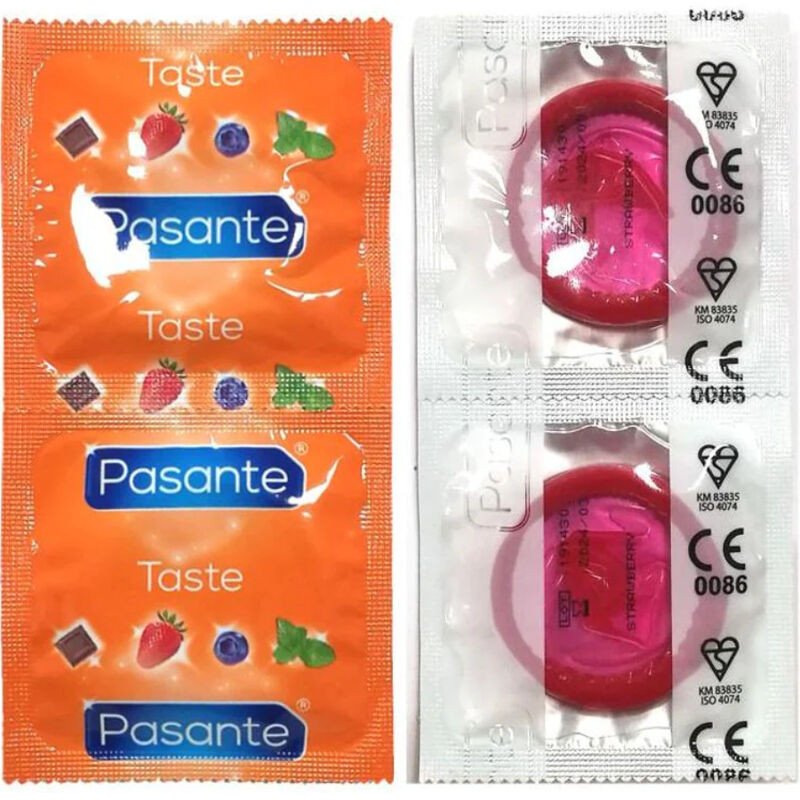 PASANTE strawberry-flavoured condoms 144 pack – image 1 PASANTE strawberry-flavoured condoms 144 pack – image 1