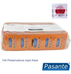 PASANTE strawberry-flavoured condoms 144 pack – image 3