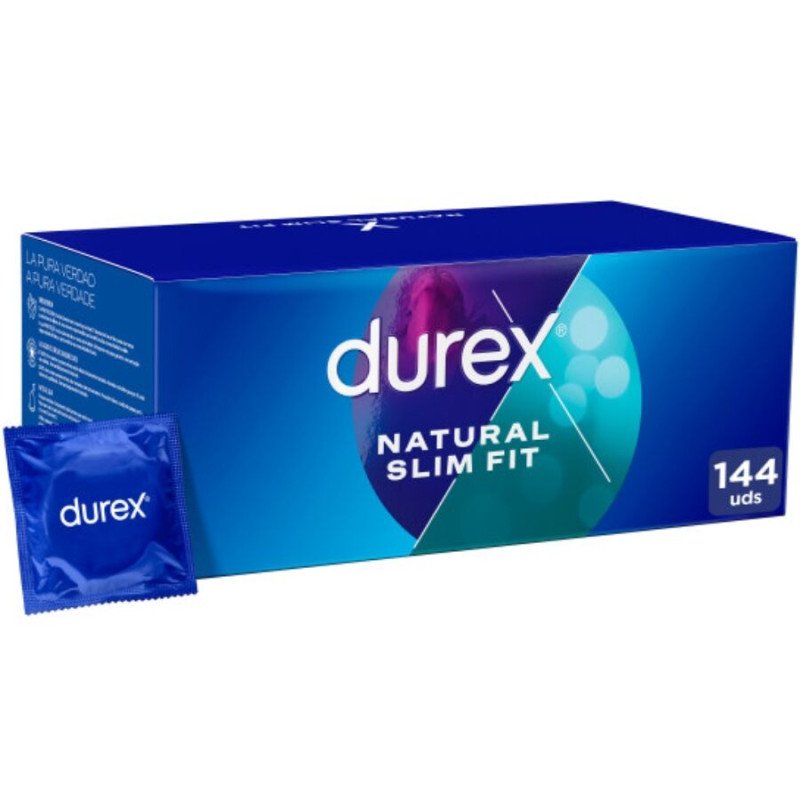 Durex Natural Slim Fit Basic préservatifs extra-fins 144 unités – photo 1