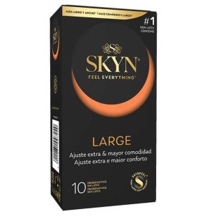 SKYN – wyjątkowo duże, dopasowujące się prezerwatywy bez lateksu – 10 sztuk – zdjęcie 1
