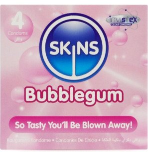 SKINS - BUBBLEGUM PREMIUM CONDOOMS PAK 4