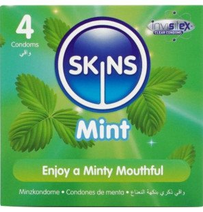 SKINS Mint Premium-Kondome 190 mm, 4 Stück – Bild 1