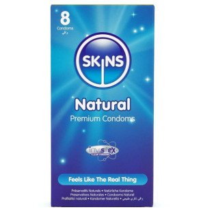 SKINS Natural Premium Condoms, Pack of 8 – image 1
