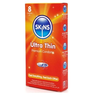 SKINS Extra-Thin Premium Condoms 180 mm, Pack of 8 – image 2
