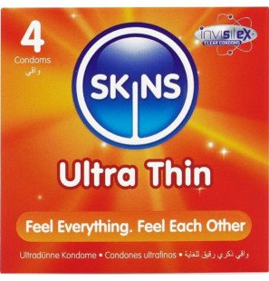 SKINS extra dünne Premium-Kondome 180 mm, Packung mit 4 – Bild 1