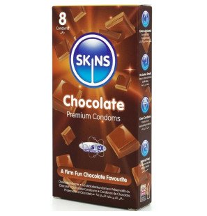 SKINS chocolate condoms for intimate comfort – pack of 8 – image 2