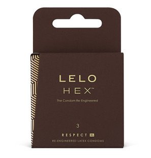 LELO HEX Respect XL condoms 58 mm, 3 pieces – image 1