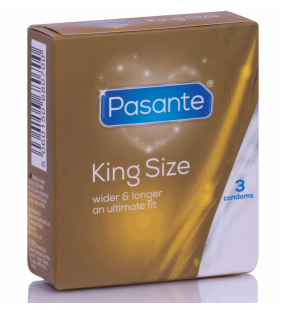 PASANTE King MS lange en brede condooms – 3 stuks – foto 1
