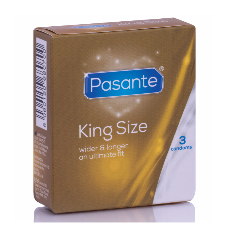 PASANTE King MS długie i szerokie prezerwatywy – 3 sztuki – zdjęcie 1
