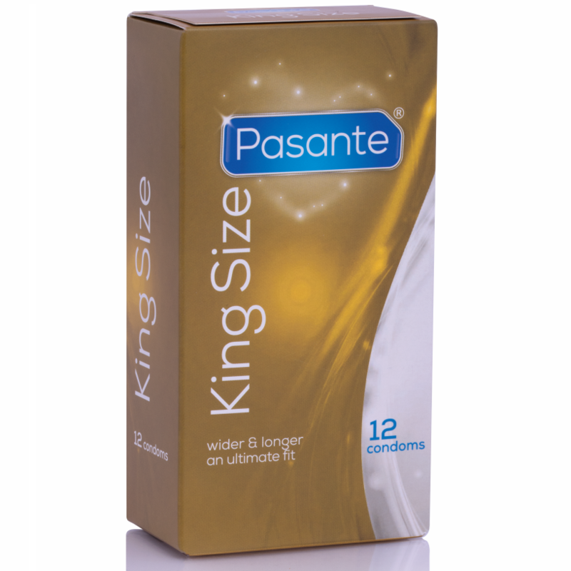 PASANTE King MS Long and Wide Condoms – 12 pack – image 1