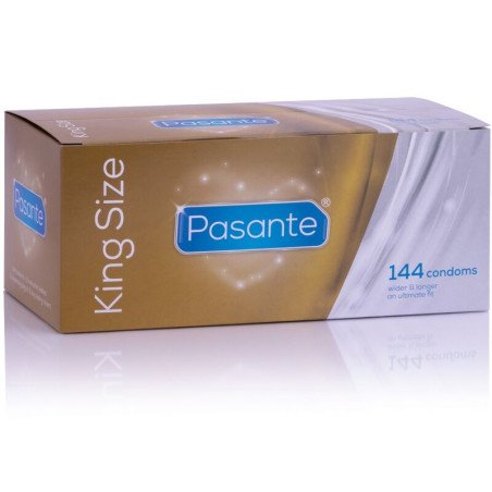 PASANTE - KING MS LANGE EN BREED CONDOOMS DOOS VAN 144 STUKS