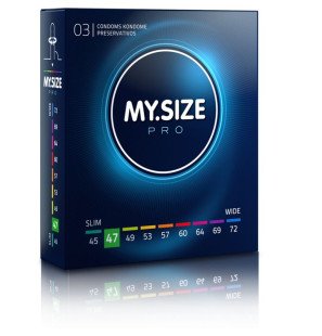 Préservatifs MY SIZE PRO 47 mm – 3 pièces – photo 1