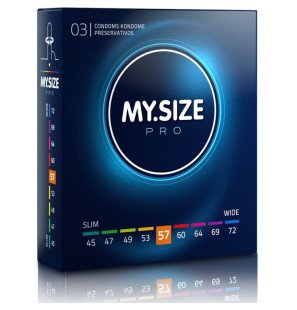 MY SIZE PRO condooms 57 mm – 3 stuks voor comfortabel intiem gebruik – foto 1