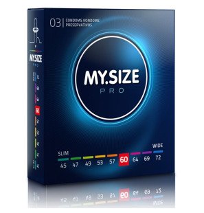 Prezerwatywy MY SIZE PRO 60 mm, 3 sztuki – zdjęcie 1