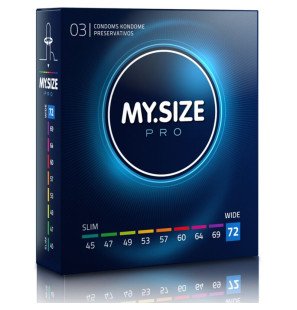 MY SIZE PRO Condooms 72 mm, 3 stuks voor extra ruimte – foto 1
