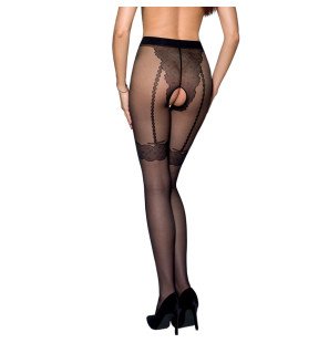 Black 20 den stockings for women – available in sizes 1/2 and 3/4 – image 9