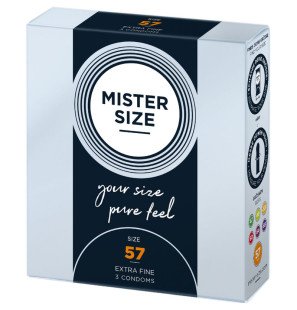 MISTER SIZE 57 mm condoms for comfortable intimate use, 3 pack – image 2