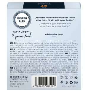 MISTER SIZE 57 mm condoms for comfortable intimate use, 3 pack – image 3