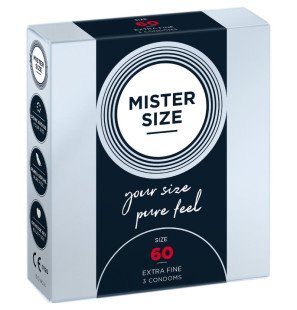 MISTER SIZE XL condooms 60 mm, 3 stuks – foto 1