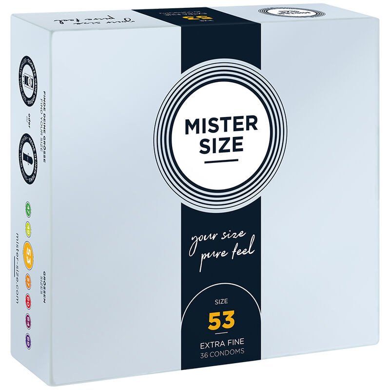 MISTER SIZE Kondome Größe M 53 mm, 36 Stück – Bild 1 MISTER SIZE Kondome Größe M 53 mm, 36 Stück – Bild 1