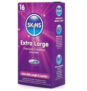 SKINS Extra Large Premium Condoms 57 mm – Pack of 16 – image 2