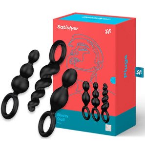 Set de 3 plugs anaux Satisfyer noirs – photo 2