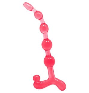 Bendy Twist anale kralen rood 25 mm van Baile – foto 1