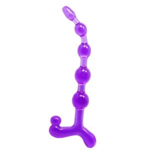 Perles anales Baile Bendy Twist lilas pour le bien-être intime – photo 1