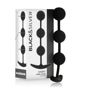 Silicone anal beads with 3 balls, 14 cm – image 1