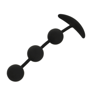 Silicone anal beads with 3 balls, 14 cm – image 2