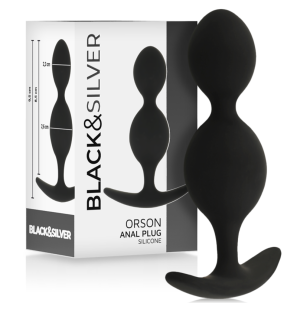Orson silicone anal plug with two ridges 9 cm – image 2