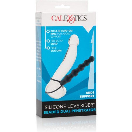 Calexotics dubbele penetrator met kralen van 14,5 cm